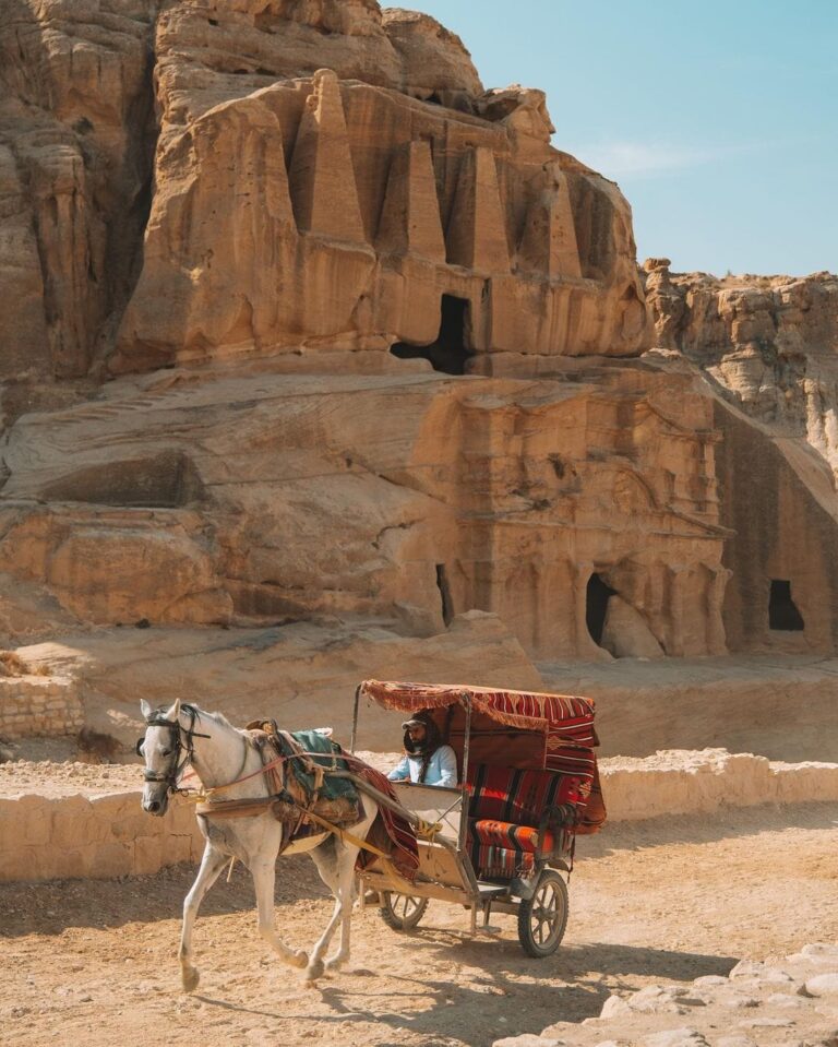 A horse carriage in Petra