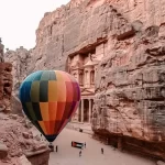 Hot air balloon in Petra