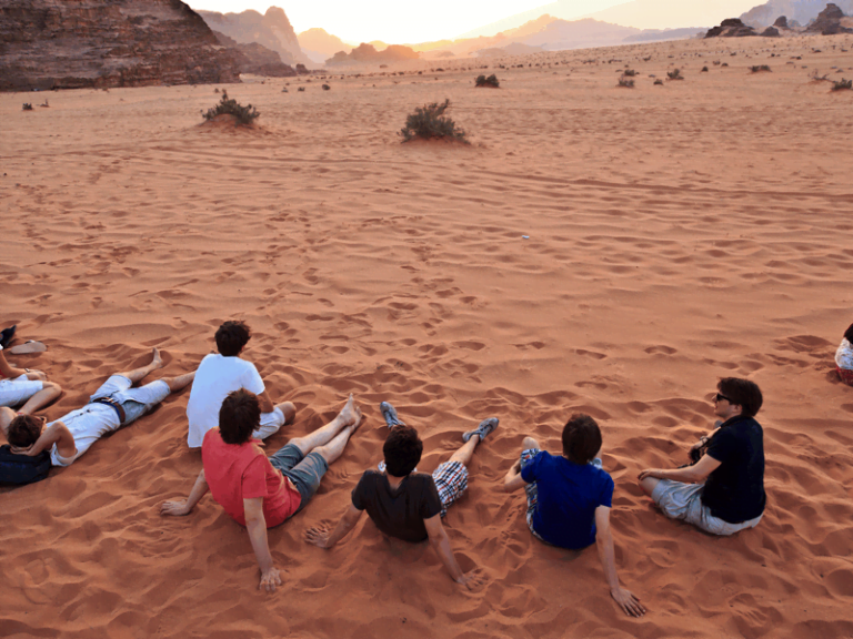 Sunset in Wadi Rum