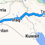 How far is Iran from Jordan